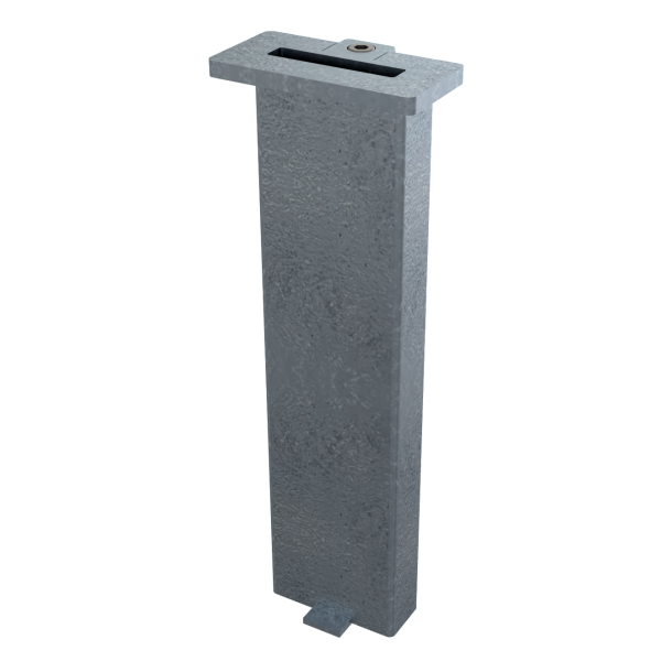 Ground socket with locking device | for square tube | for 80 x 12 and 80 x 10 square tube